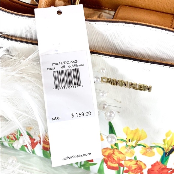 🧡New Calvin Klein 🧡 Daffodil White Shoulder bag - Picture 4 of 9